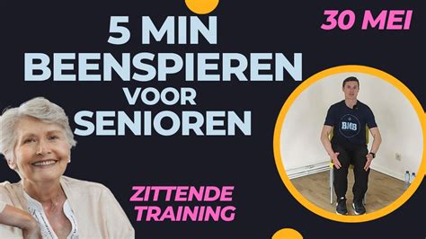 5 Minuten Beenspieren Trainen Zonder Rechtstaan Oefeningen Voor Ouderen Youtube