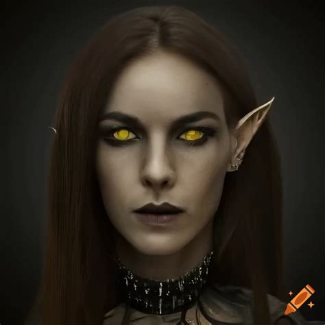 Captivating Portrait Of A Fierce Female Elf On Craiyon
