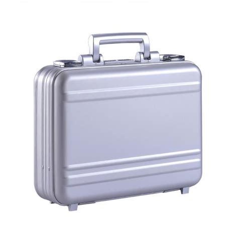 Ms M 01 S Silver Aluminum Molded Briefcase Aluminum Attache Carrying Case