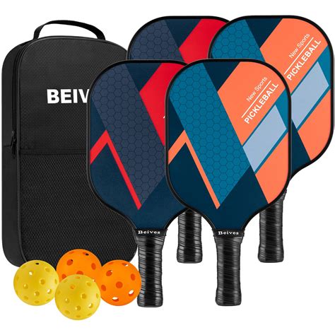 Buy Pickleball Paddles Fiberglass Surface Pickleball Paddles Set Of 4