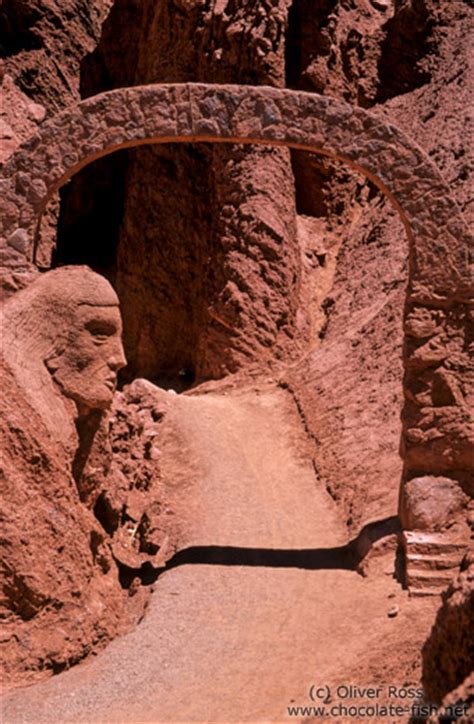 América Chilestone Face And Arch In The Old Inca Settlement Of Pukará