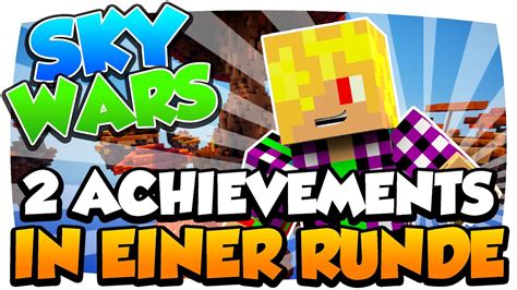 2 ACHIEVEMENTS In EINER Runde Minecraft SKYWARS Jamatey YouTube