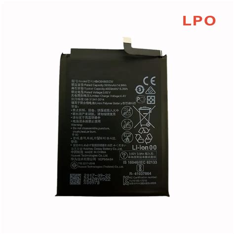 Original Heavy Duty Li Ion Battery For Hua Wei P Pro Battery Lpo