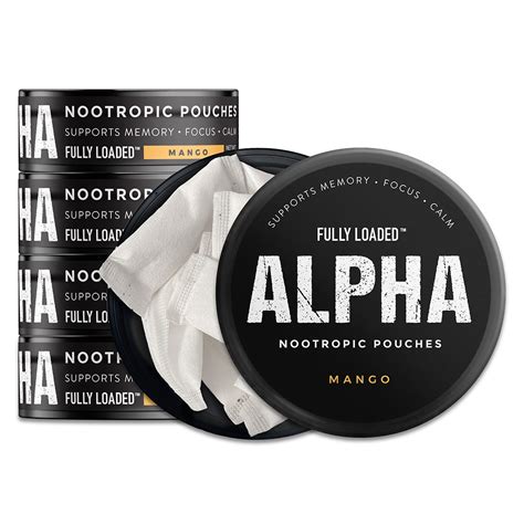 Fully Loaded Alpha Nootropic Pouches Mango Pack Walmart