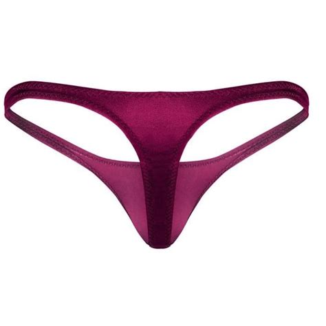 YIZYIF Micro String Homme Sexy Taille Basse Bulge Pouch Jockstrap Bikini Briefs Thong Underwear