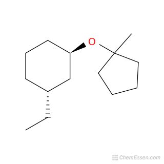 1 Ethyl 3 1 Methylcyclopentyl Oxy Cyclohexane Structure C14H26O