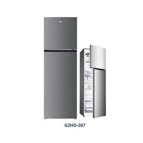 Jual GEA G2HD 267 Kulkas 2 Pintu Inox Top Mount Fridge Freezer No