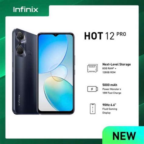 Promo Infinix Hot 12 Pro NFC 8GB 128GB Unisoc T616 6 6 IPS LCD 90Hz Gaming Display