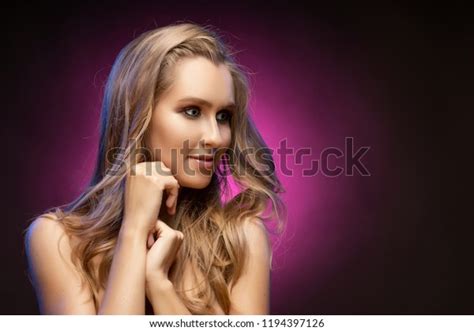 Beautiful Blonde Smiling Model Girl Naked Stock Photo Shutterstock