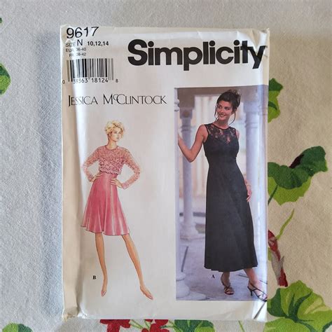 Simplicity 9617 Complete Uncut Factory Folds Vintage 90s Sewing Pattern