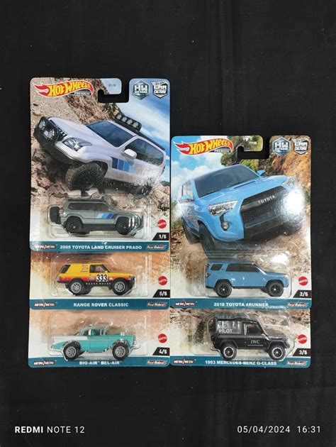 Hot Wheels Off Road Set Of Collectors Qube