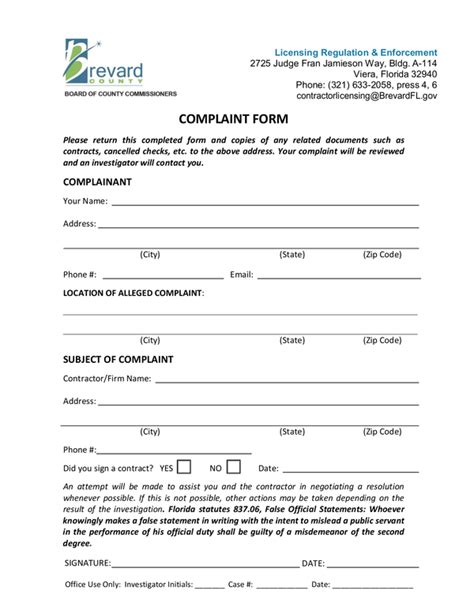 Fill Free Fillable Forms Brevard County Board Of Commissioners