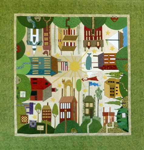 All Around The Town Full Pattern Set Quilts House Quilt Patterns