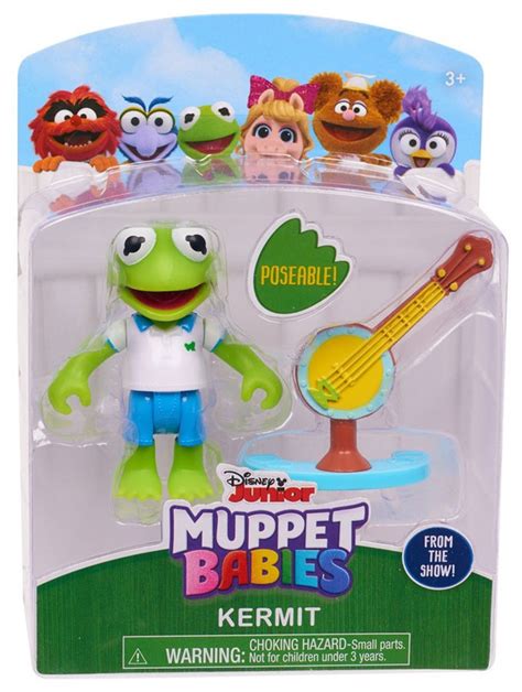 Disney Junior Muppet Babies Kermit Exclusive 2.5 Poseable Action Figure ...