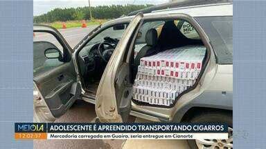 Meio Dia Paran Noroeste Adolescente Apreendido Dirigindo Carro