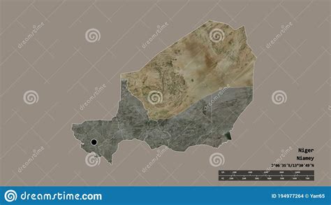 Location Of Agadez Department Of Niger Satellite Stock Illustration