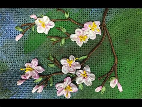 САКУРА -- ШКОЛА ВЫШИВКИ ЛЕНТАМИ Татьяны Шелиповой - YouTube