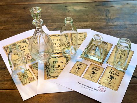 Potion Labels DIY Magic Potion Bottles HP Themed Magic - Etsy