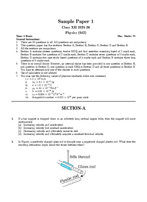 Physics 042 Class Xii Cbse Labs