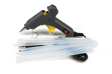 Electric Hot Glue Gun With Gluestick Stock Photo Image Of Fastening Craft