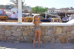 Bikini Model Stella AI Enhanced Photo Gallery