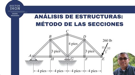 Ejercicio Est Tica De Hibbeler M Todo De Las Secciones