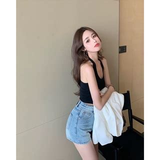 Áo Croptop Cổ Yếm Áo Kiểu Cổ Yếm Hở Lưng Siêu Hot Shopee Việt Nam