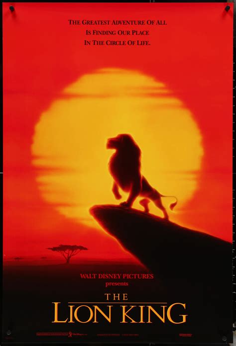 The Lion King Movie Poster 1994 1 Sheet (27x41)