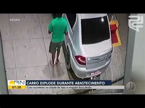 V Deo Mostra Explos O De Carro Durante Abastecimento Em Posto De