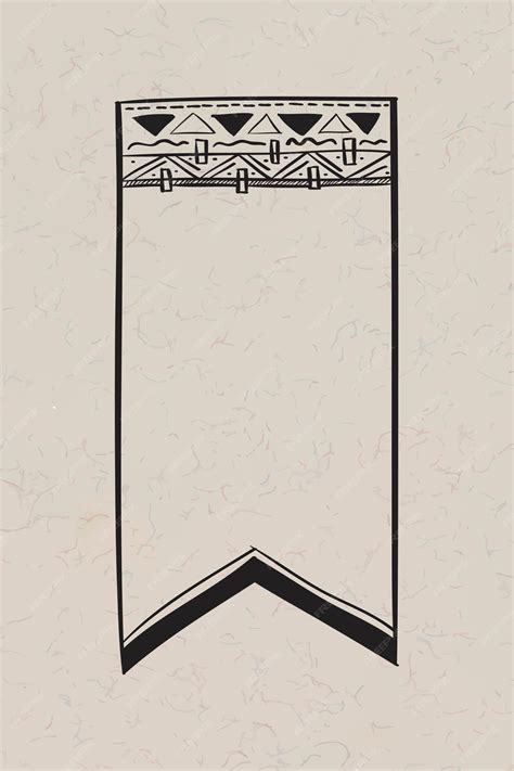 Free Vector | Doodle bohemian flag banner vector illustration