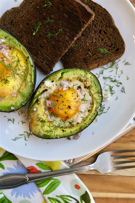 Savory Oven Baked Eggs In Avocados Slice Of Jess