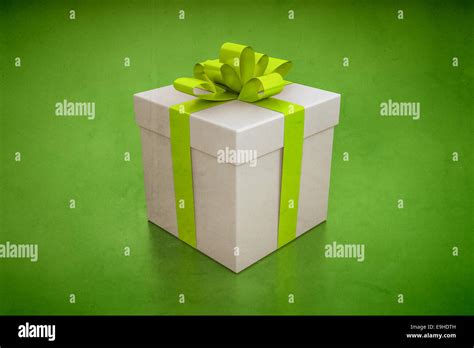 gift box green Stock Photo - Alamy