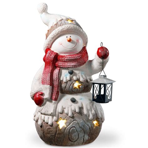 National Tree 21 inch Lighted Snowman Décor Piece - Walmart.com ...