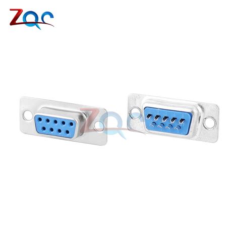 Pcs Rs Db Connector Serial Vga Pin Female Rows Solder Type