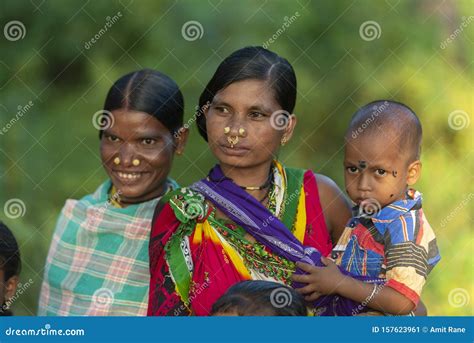 Tribal People Attending Procession During Dussera Festival At Jagdalpur