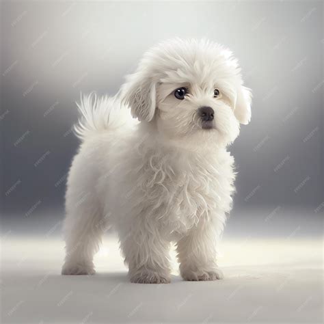 Premium Photo | Bichon Frize. Realistic illustration of dog isolated on