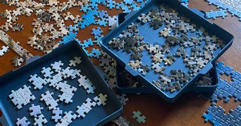 stackable jigsaw puzzle sorting trays  stephanie cervi design