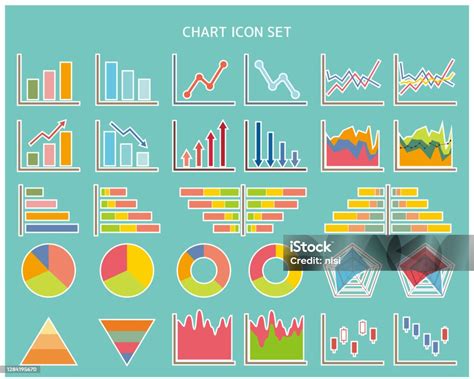 kumpulan ilustrasi vektor grafik grafik garis harga saham bagan grafik