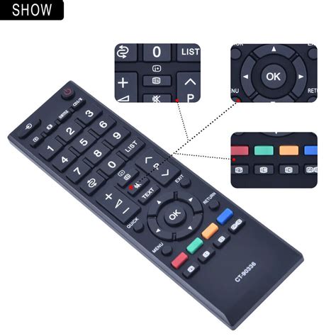 CT 90336 Remote For Toshiba TV 32CV700E 32CV700T 32CV700V 40CV700E