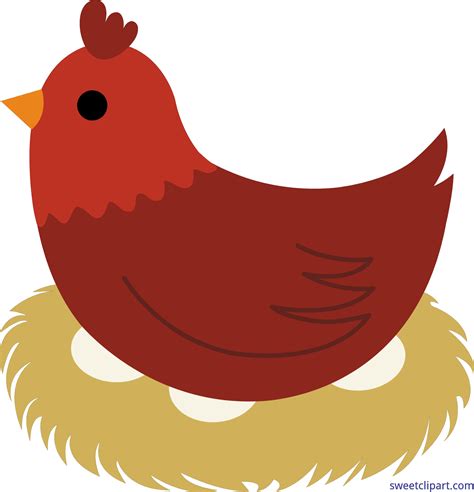 Little Ren Hen Clipart