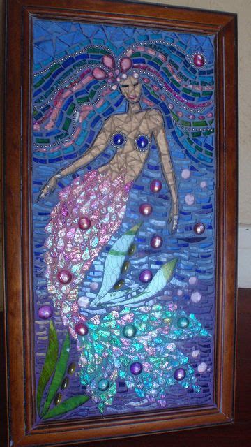 Shala The Mermaid Mermaid Mosaic Mosaic Art Sea Glass Crafts