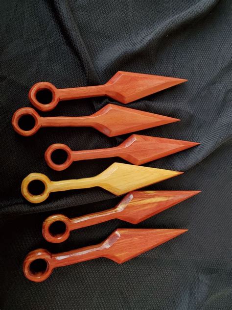 Hand Carved Wood Kunai Ninja - Etsy