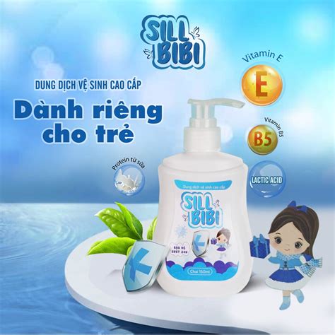 Dung Dịch Vệ Sinh Vùng Kín SILL BIBI Chiết Xuất Trà Xanh Cho Bé Từ 1 ...