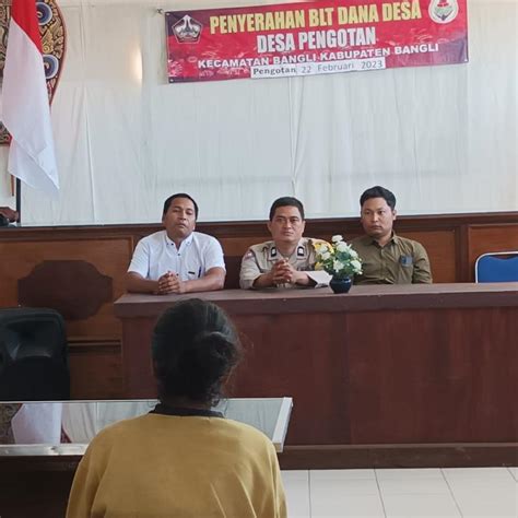 Penyerahan Bantuan Langsung Tunai Blt Dana Desa Tahap Dan Tahap Ii