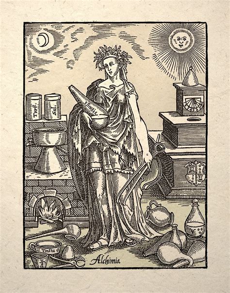 Alchemy Science History Art Print Alchimia Etsy