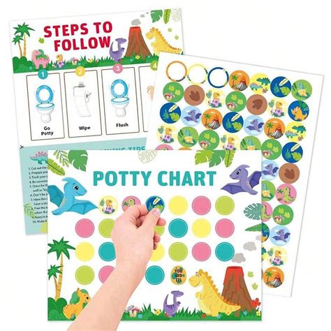 pcs toddler potty training reward chart fun interactive tool
