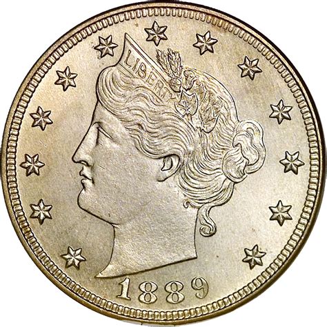 1889 5c Ms Liberty Head Five Cents Ngc