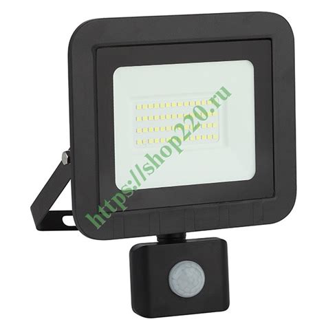 Прожектор светодиодный ЭРА LPR-041-2-65K-050 50W 4000Lm 6500K датчик ...