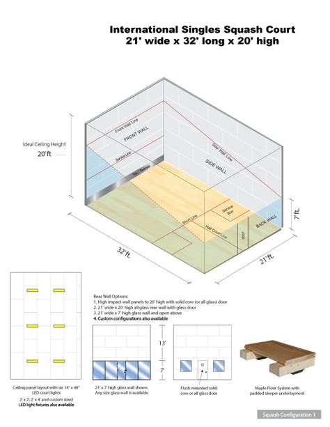 Squash Court Construction | Allied Products | Athletic Sports Flooring ...