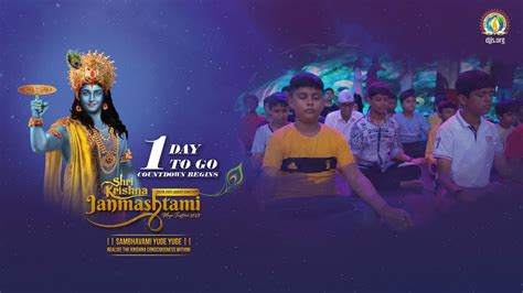 Countdown Begins 1 Day To Go Djjs Shri Krishna Janmashtami Mahotsav